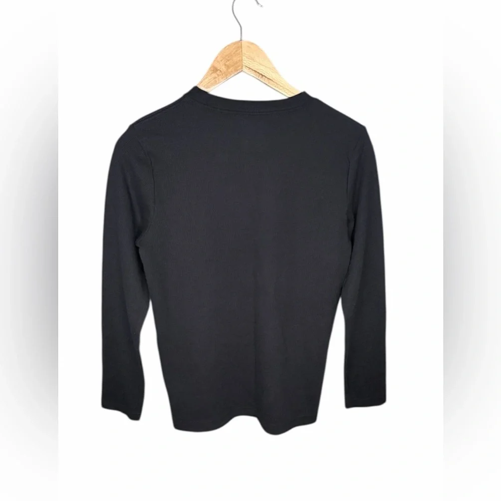 Hurley Black Long Sleeve Waffle Knit Shirt